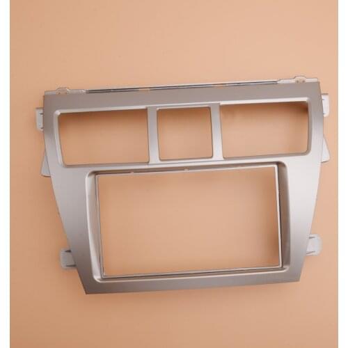 2 Din Car Stereo Fascia Frame Radio Frame Panel Dashboard Trim Kit Fit For Toyota Vios Belta Yaris Sedan 2007 2008