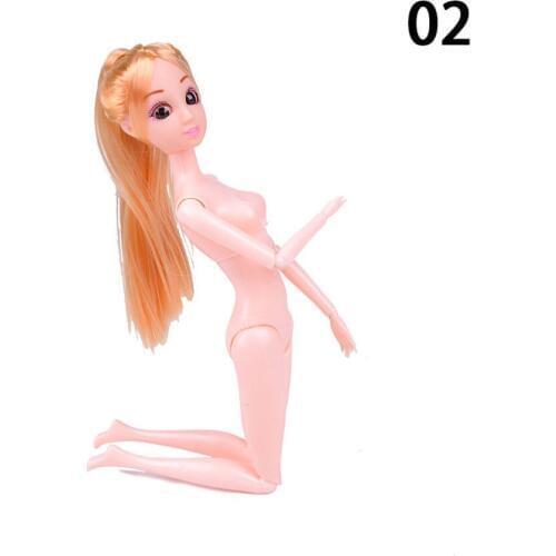 2017 12 Moveable Joints For Barbi Plastic Princess Baking Cake Doll Toy Doll Body Naked Body For Dolls With Head Female Figure