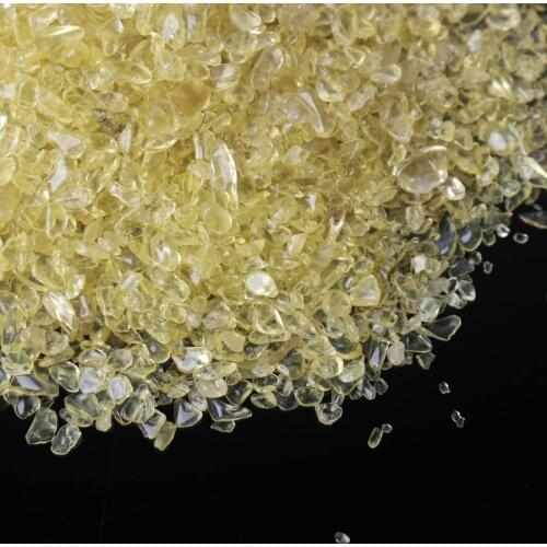 500g Natural Citrine Crystal Gravel Tumbler Stone Healing Decorative Rock