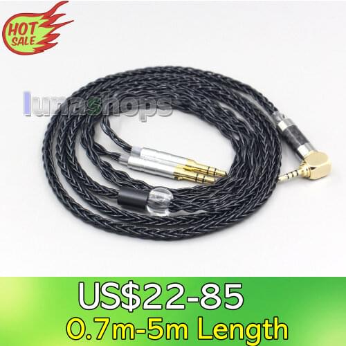 LN006426 8 Core Headphone Earphone Cable For Denon AH-D7200 AH-D5200 AH-D9200 Final Audio Design Pandora Hope vi