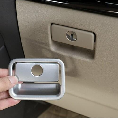 ABS Chrome Car Interior Plated Glove Box Trim Cover Fit For Toyota Land Cruiser Prado 150 FJ150 2010 - 2018 Car Accessories