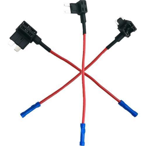 AUTO Fuse Box 12V MINI SMALL MEDIUM Size Car Fuse Holder Add-a-circuit TAP Adapter with 10A Micro Mini Standard ATM Blade Fuse