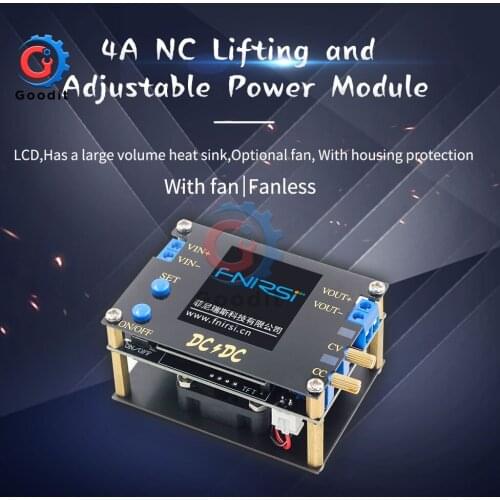 DC DC Automatic Boost/Buck Converter CC CV Power Module 0.5-30V3A 35W Adjustable Regulated Power Supply Voltmeter CNC Screen Fan