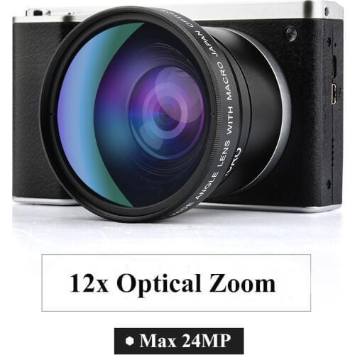 Winait 24mp Dslr Digital Video Camera with 4.0'' touch display and 12x optical zoom home use compact camera