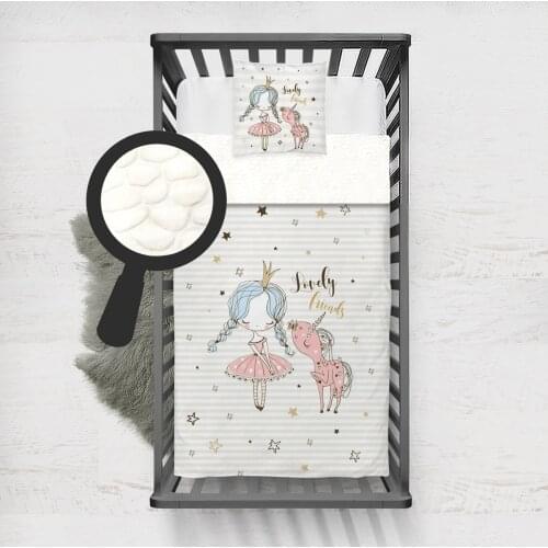 Kids Minky Blanket Super Soft and Warm Baby Blankets Children for Couch and Bed White Ballerina Girl Unicorn Model 193