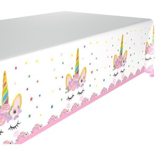 Unicorn Party Kids Disposable Tableware Pink Theme Party Paper Napkins Plates Cups Boy Girl Happy Birthday Decoration Supplies