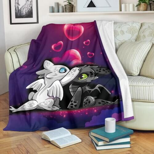 Funny Cartoon Fleece Blanket Plush 3d Printed for Adults Sofa Sherpa Fleece Bedspread Wrap Throw Blanket style-2