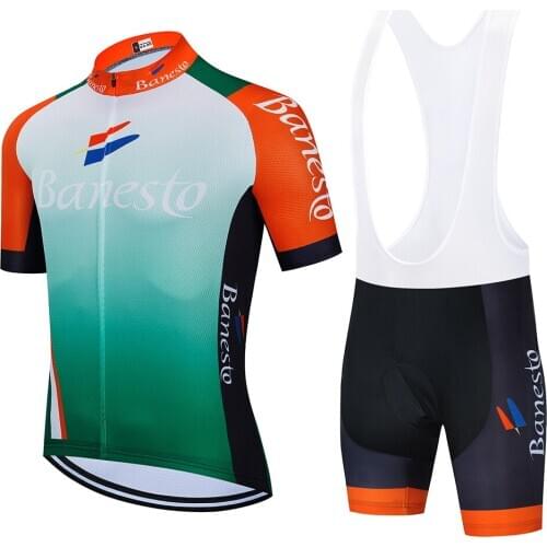 2020 TEAM Banesto cycling jersey 9D bike shorts set mtb Ropa men summer quick dry pro CYCLING shirts Maillot Culotte wear