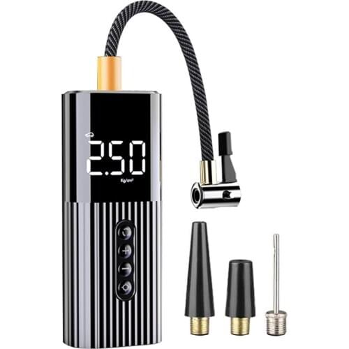 Mini Inflatable Portable Air Compressor Pump with LED Lighting 12V 150PSI Wire Air Pump For Car Bicycle Balls