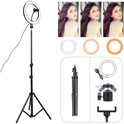 Mobile phone live fill light net red live broadcast selfie photography light beauty lighting with Bluetooth bracket ring