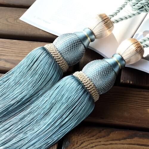 Pastoral Modern Gold Screen Single Ball Curtain Strap Hanging Ball Tassel Tassel Ball Curtain Tassel