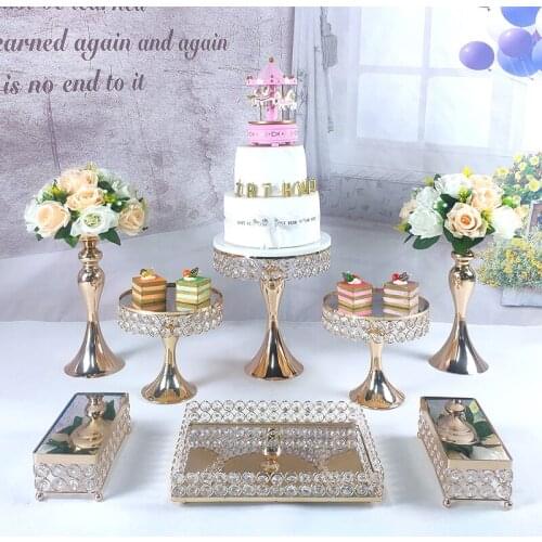 2020 Hot 8pcs Cake Stand Cupcake Tray Tools Gome Decoration Dessert Table Decorating Party Suppliers Wedding Display