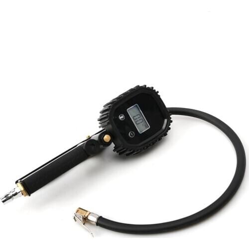 Portable LCD Digital Car Tire Tyre Inflator Air Pressure Gauge With Hose Auto Tire Pressure Monitor Tools Car Accessories