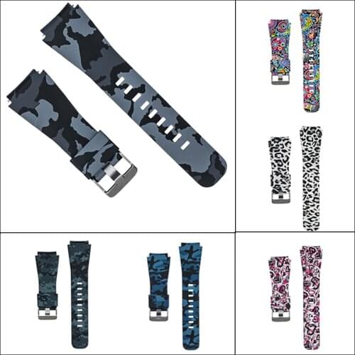 Pattern Silicone Watch Band Strap For HUAWEI WATCH GT GT2 Sport Replacement Bracelet 22mm Watchbands For Huami Amazfit GTR 47mm