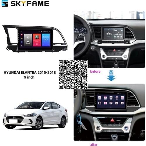 SKYFAME 4+64G Car Radio Stereo For Hyundai Elantra 2015-2018 Android Multimedia System GPS Navigation DVD Player