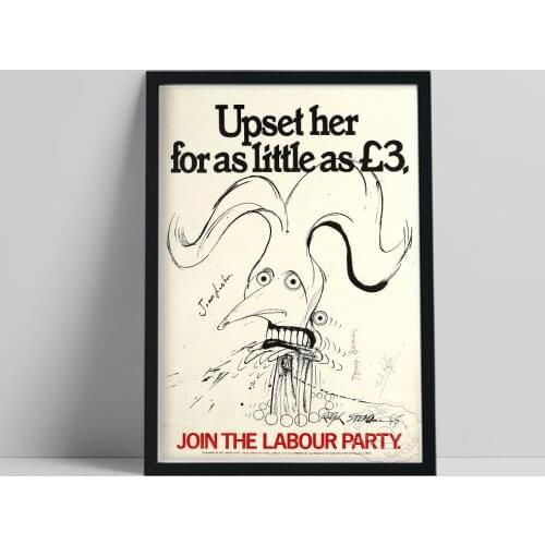 Vintage Queer Hand Painted Publicity Print Poster, Upset Her Canvas Painting, Nordic Concise Style Wall Picture Home Decor Gift