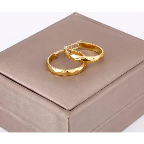 Gold Color Stainless Steel Circle Small Hoop Earring for Women Nice Shape Wholesale Ear Accessories Fashion New Jewelry 2021 Hot