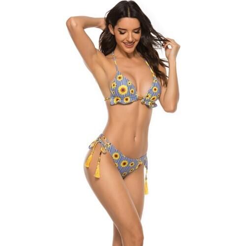 Womens Seperated Swimwear Womens Multi-Color Sexy Bathing Suits Beach Wear Bikini Two Piece