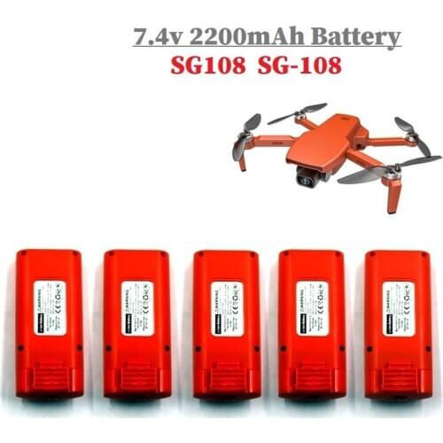 1-5PCS 7.4V 2200mAh Lipo Battery For SG108 SG-108 Drone RC SG108 Quadcopter Spare Parts for SG-108 7.4v Rechargeable Battery
