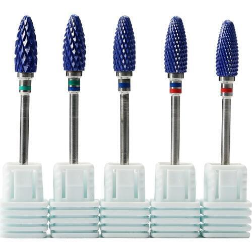 ERUIKA 1PC Blue Nail Drill Bit Electric Manicure Pedicure Apparatus for Manicure Milling Cutter Rotary Burr Remove Nail Gel Tool