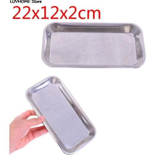 1PCS Stainless Steel Medical Surgical Dental Dish Environmental Convenient Useful Popular Tray Lab Instrument Tools Storage