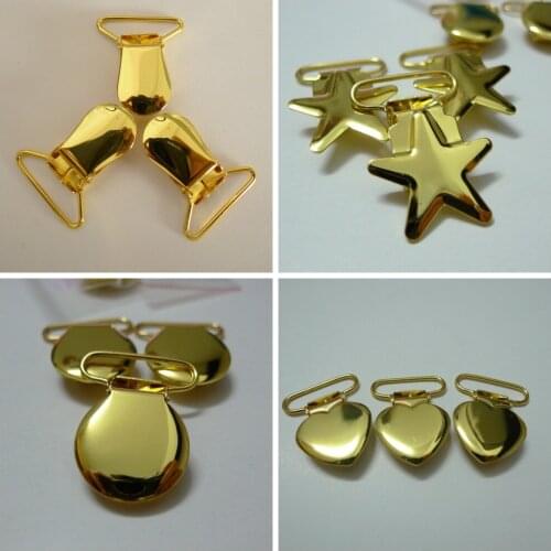 24pcs 1" 25mm 4 Designs Mix Suspender Clips