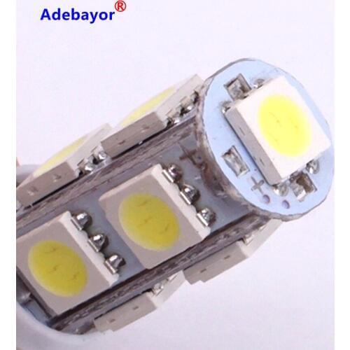 20X Car Auto BA9S t11 9SMD 6523 1895 W6W T4W 9 led smd 5050 Light 12V steering turn clearance reading Panel interior Dome light
