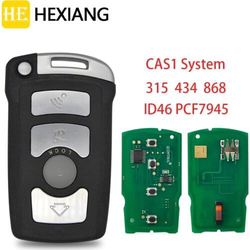 HE Xiang Car Remote Key For BMW 7 Series E65 E66 E67 E68 745i 750i CAS1 ID46 PCF7944 Chip 315 434 868 Mhz Replace Smart Car Key