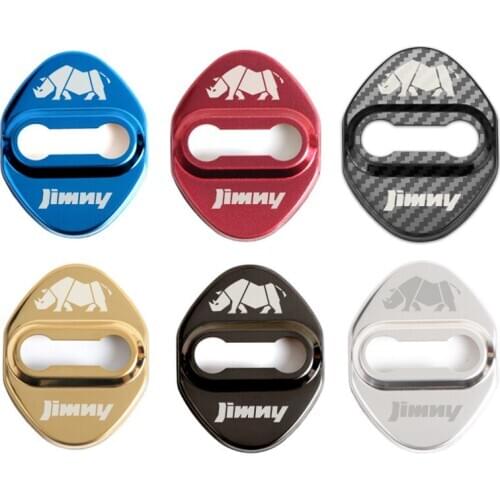 Car-Styling Auto Car Door Lock Cover Emblems Case For Suzuki Jimny Badge Stickers Accessories Car Styling