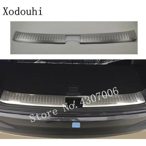 Car styling inside Rear Bumper trim Stainless Steel Scuff Sill trunk plate pedal 1pcs For Kia Sorento 2015 2016 2017