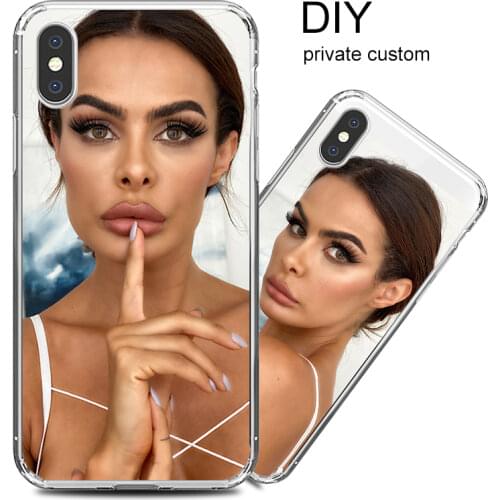 Custom DIY Name Picture Logo Phone Case for IPhone 12 Mini 11 Pro 8 7 6s Plus SE X XS MAX XR Silicone Cases Covers Shell Fundas