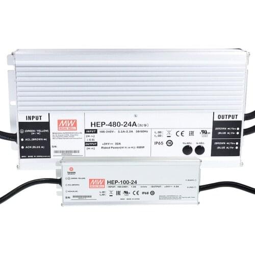 HEP-100/150/185/240/320/480/600/600C/1000 LED Driver acdc -12/15/20/24/30/36/42/48/54V Meanwell Power supply battery charger