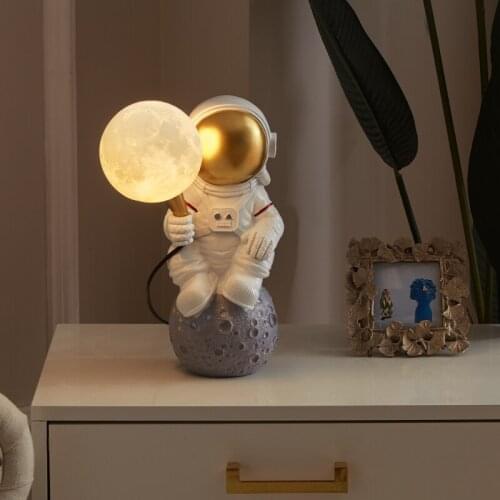 Nordic Decoration Gift Night Light Astronaut Wall Lamp Creative Personality Living Room Bedroom Childrens Room Moon Exploration