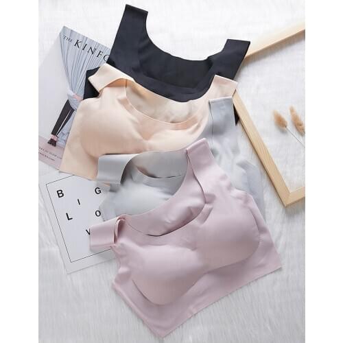 Epoxy ice silk no trace one-piece wrapped underwear womens beauty back movement without steel ring tube top