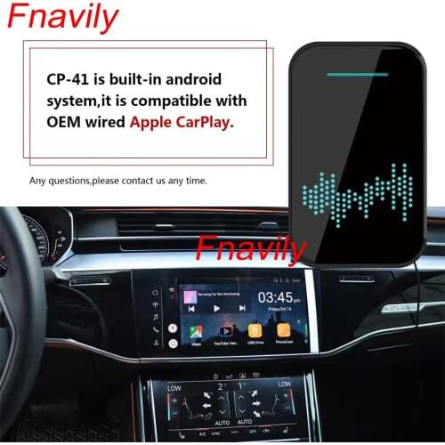 Fnavily Android 4 + 32g USB Carplay smart decoding box plug and play For Universal Apple Car Play And Android Auto Retrofit Kit