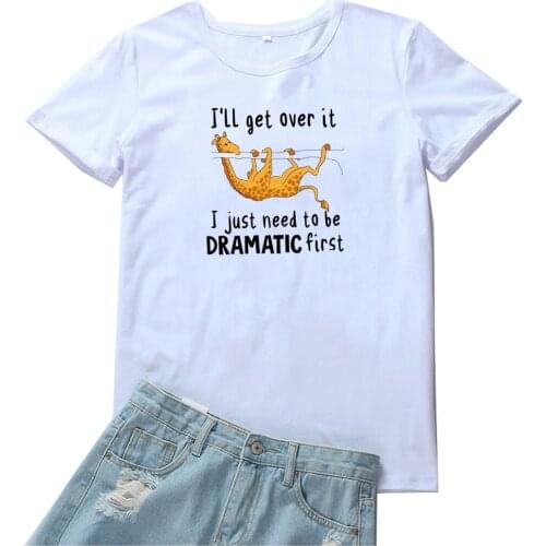 I'll Get Over It Women Tee Stranger Things Cotton Women Tshirt Loose Casual Funny Women T Shirt Kawaii Clothes T-shirts Women