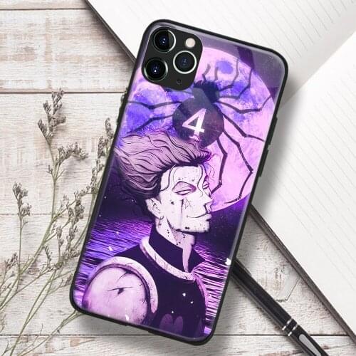 Hisoka Hunter X Hunter Anime Manga Soft TPU Glass Phone Case for IPhone SE 6s 7 8 Plus X Xr Xs 11 12 Mini Pro Max Samsung
