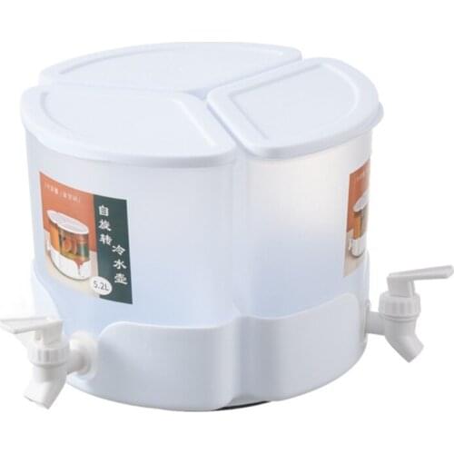 Cold Kettle with Faucet in Refrigerator Drink Dispenser for fridge with 3 Kettles 3 Spigots Fruit Teapot Drink Container