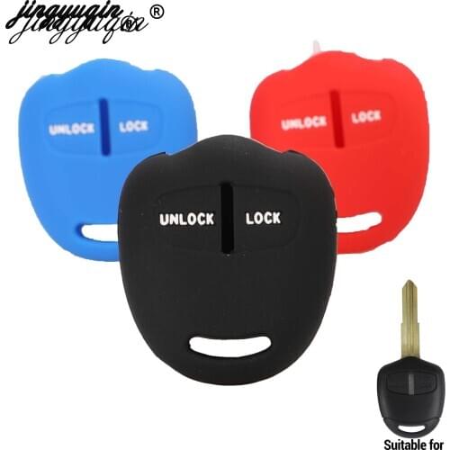 Jingyuqin Car Silicone Key Protective Cover Car Key Case Holder for Mitsubishi Outlander Colt LANCER Grandis Pajero Sport Parts