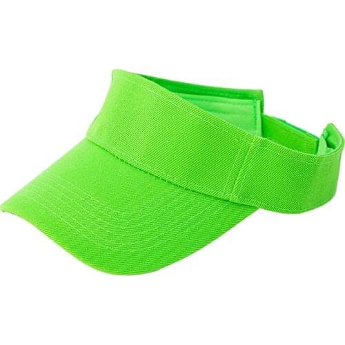 Twilled Blank Summer Sun Visors for Women Men Plain Sport Caps Golf Tennis Adjustable Basic Style