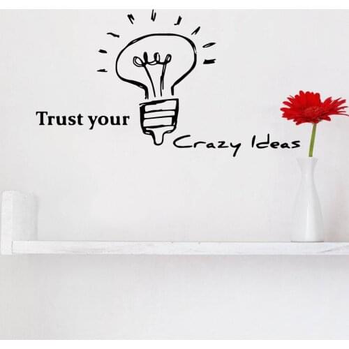 Creative trust crazy ideas Wall Art Decal Wall Stickers Pvc Material For Living Room Bedroom Pvc Wall Decals