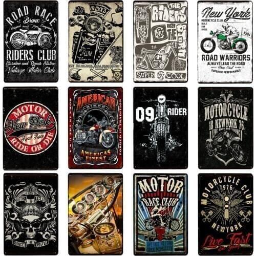 Locomotive Off-road Iron Tin Sign Poster Plaque Motorcycle Retro Metal Men Male Room Wall Pub Bar Motor Club Decor Plate