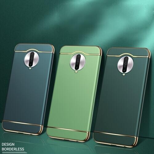 3-in-1 Matte Case For Xiaomi Redmi Note 9 Pro Max 9S K30 Pocophone F2 Poco X2 Back Cover Hard Slim Phone Protection Casing