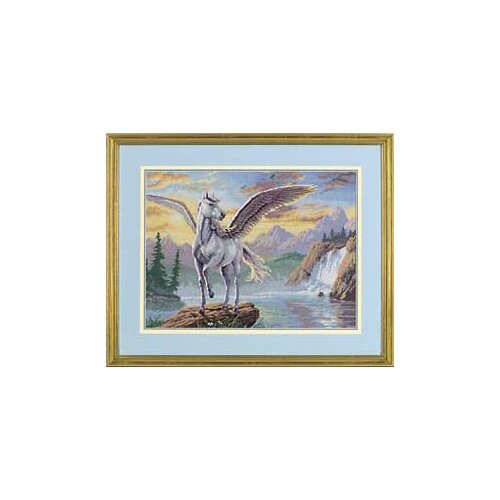 MM cross stitch kits Beautiful Counted Cross Stitch Kit Enchanting Pegasus White Flying Horse dim 35023