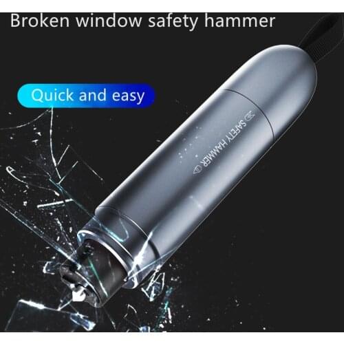 Multifunctional Car Safety Hammer Glass Window Breaker Safety Belt Cutter Portable Emergency Tool Vehicle-mounted Safety Hammer