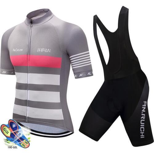 2020 Men Summer Cycling Jersey Short Sleeve Set Maillot Ropa Ciclismo Quick-dry Bike Clothing MTB Cycle Clothes Cycling Clothing