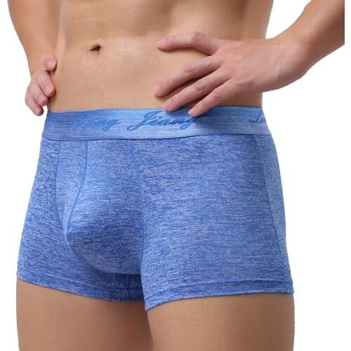 Mens Underwear Boxer Sexy U-convex Elephant Nose Big Penis Pouch Male Panties Homme Boxershorts Underpants Hombre Ropa Interior