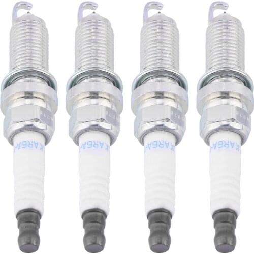 4pcs Brand new spark plug with high performance electrode headfor Nissan Altima Rogue Sentra DILKAR6A-11 22401-JA01B