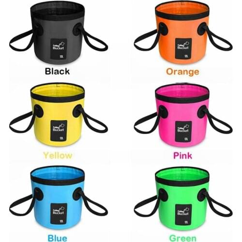 New fishing bucket folding bucket outdoor convenient fishing box car wash bucket integrated molding 12L