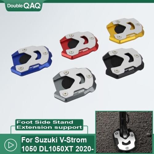 NEW Motorcycle For SUZUKI DL1050 V-Strom DL1050XT VStrom 2020- Kickstand Foot Side Stand Extension Pad Support Plate